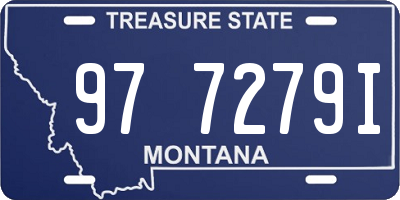 MT license plate 977279I
