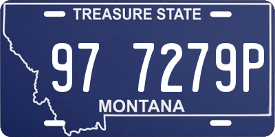 MT license plate 977279P