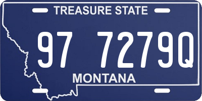 MT license plate 977279Q