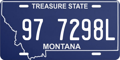 MT license plate 977298L