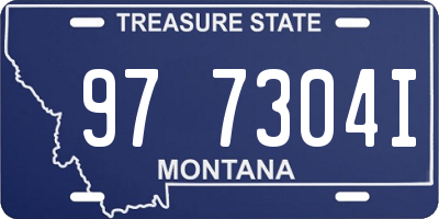 MT license plate 977304I