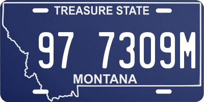 MT license plate 977309M
