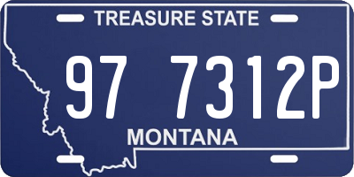 MT license plate 977312P