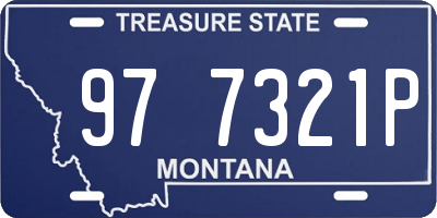MT license plate 977321P