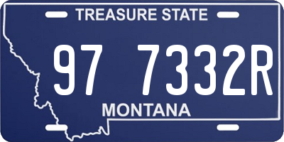 MT license plate 977332R