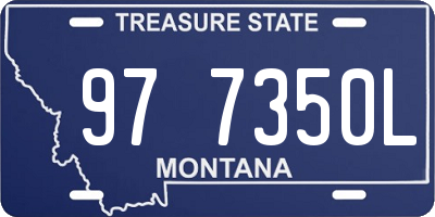 MT license plate 977350L