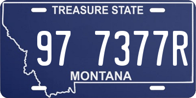 MT license plate 977377R