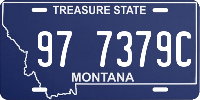 MT license plate 977379C