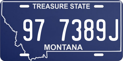 MT license plate 977389J