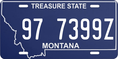 MT license plate 977399Z