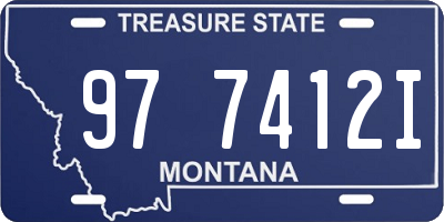 MT license plate 977412I