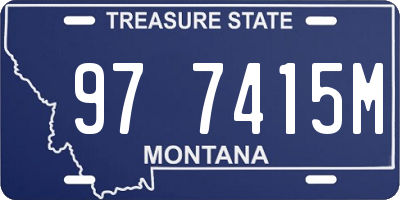 MT license plate 977415M