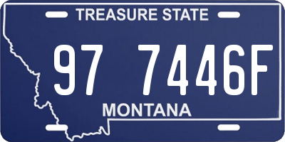 MT license plate 977446F