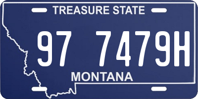 MT license plate 977479H