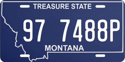 MT license plate 977488P
