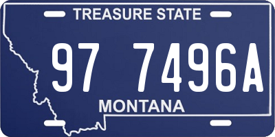 MT license plate 977496A