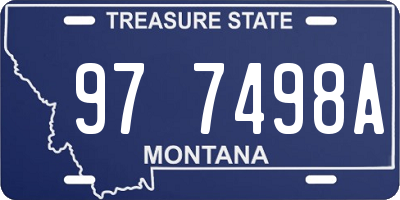 MT license plate 977498A