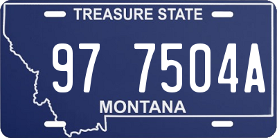 MT license plate 977504A