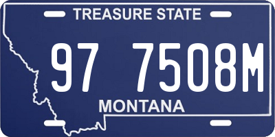 MT license plate 977508M