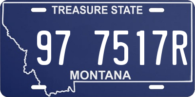 MT license plate 977517R