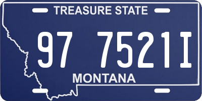 MT license plate 977521I
