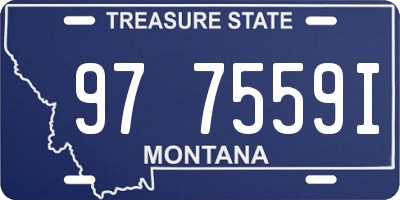 MT license plate 977559I