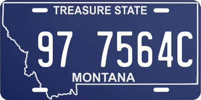 MT license plate 977564C