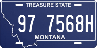 MT license plate 977568H