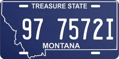 MT license plate 977572I
