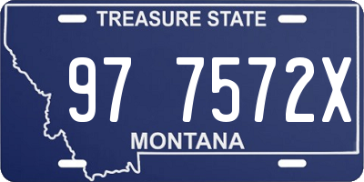 MT license plate 977572X