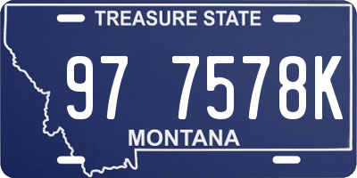MT license plate 977578K