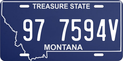 MT license plate 977594V