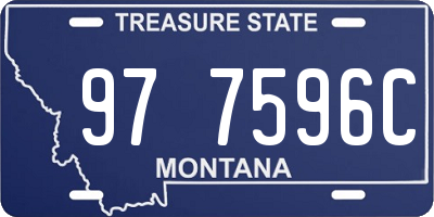 MT license plate 977596C