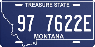 MT license plate 977622E