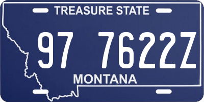 MT license plate 977622Z