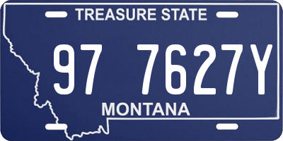 MT license plate 977627Y