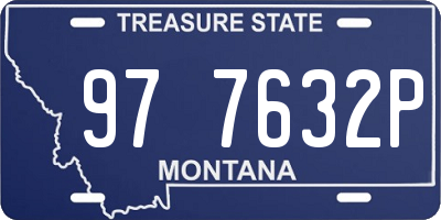 MT license plate 977632P