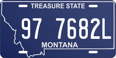 MT license plate 977682L
