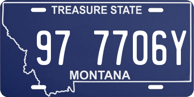 MT license plate 977706Y
