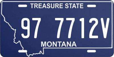 MT license plate 977712V