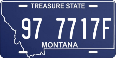 MT license plate 977717F