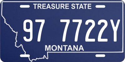 MT license plate 977722Y