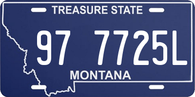 MT license plate 977725L