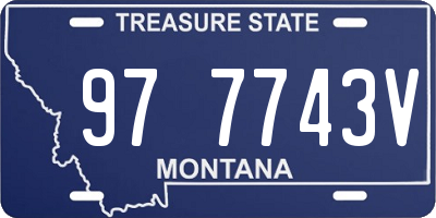 MT license plate 977743V