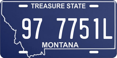 MT license plate 977751L