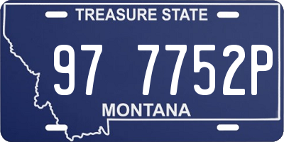 MT license plate 977752P