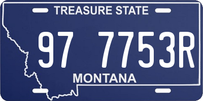 MT license plate 977753R