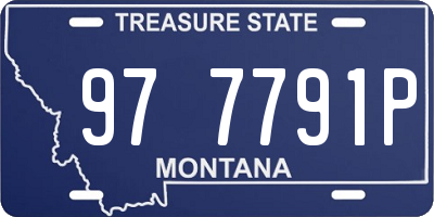 MT license plate 977791P