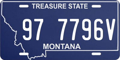 MT license plate 977796V