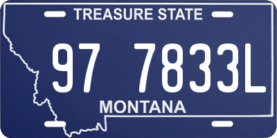 MT license plate 977833L